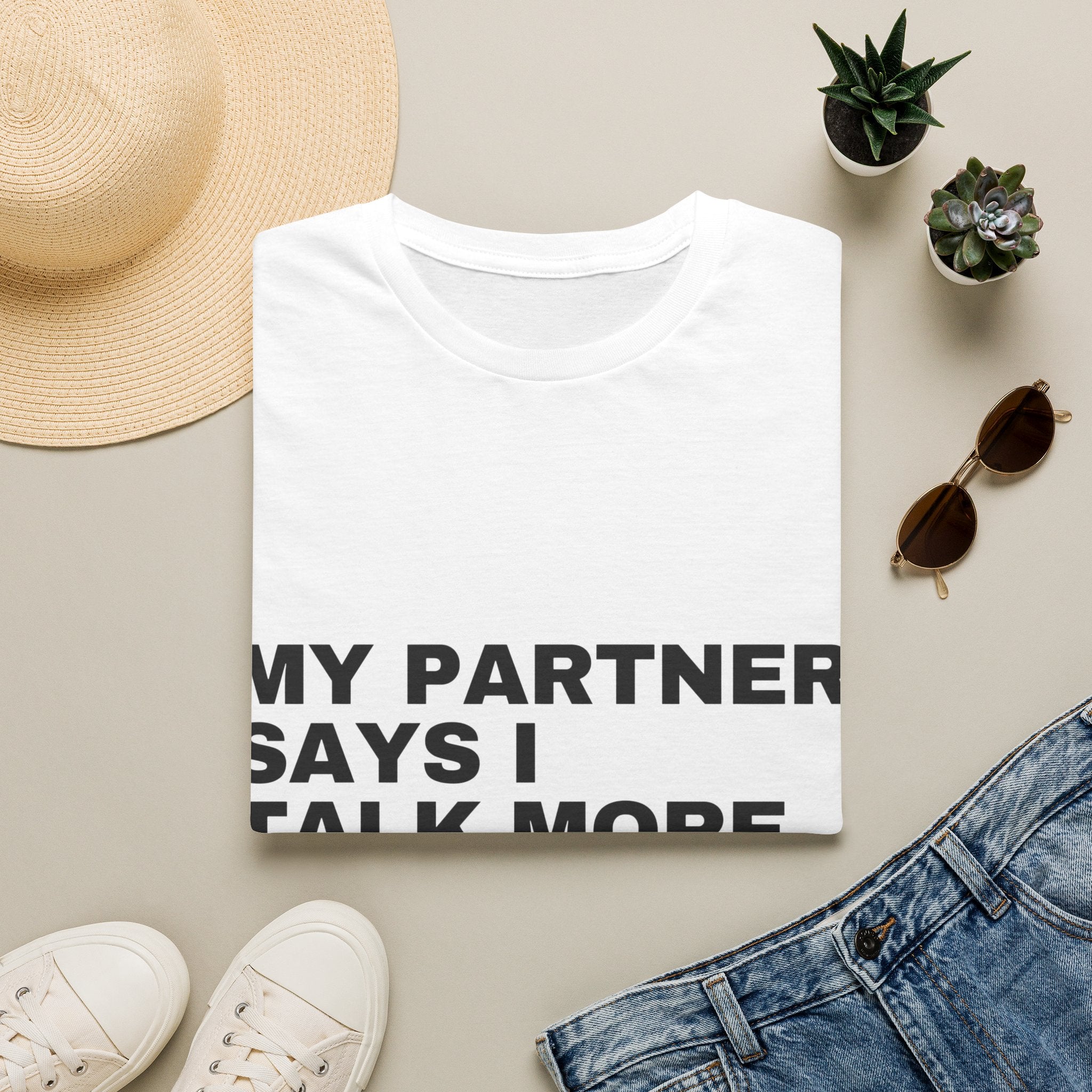 My Partner Says I Talk More With AI Than Them T-Shirt | Funny AI Gift