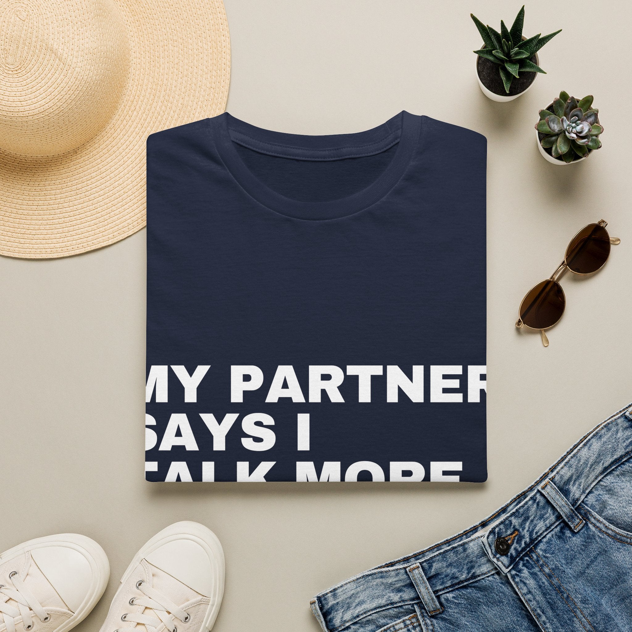 My Partner Says I Talk More With AI Than Them T-Shirt | Funny AI Gift