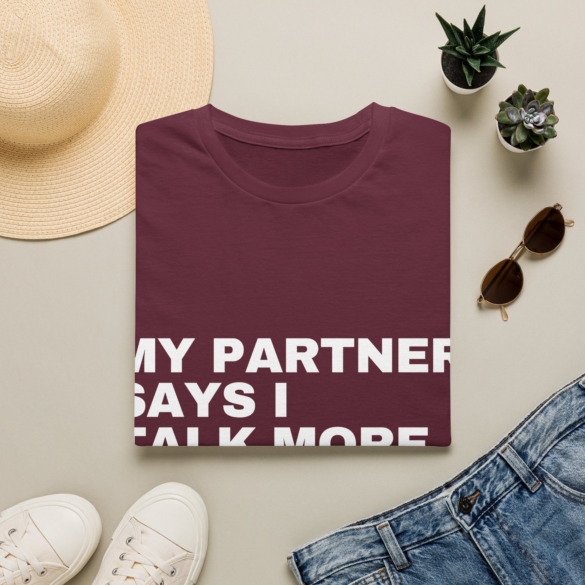 My Partner Says I Talk More With AI Than Them T-Shirt | Funny AI Gift