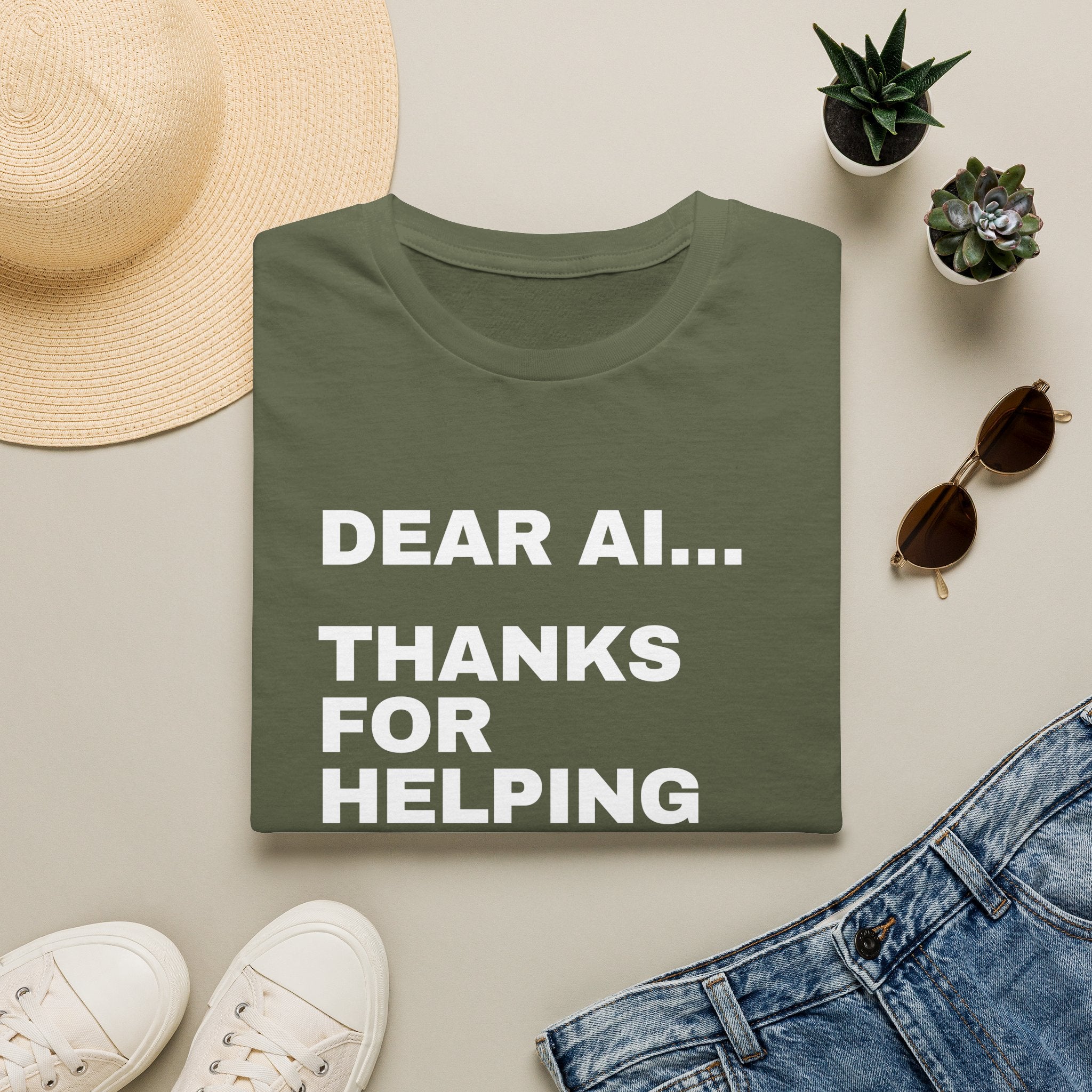 Dear AI Thanks For Helping Me Sound Smart In Meetings T-Shirt | Funny AI Gift