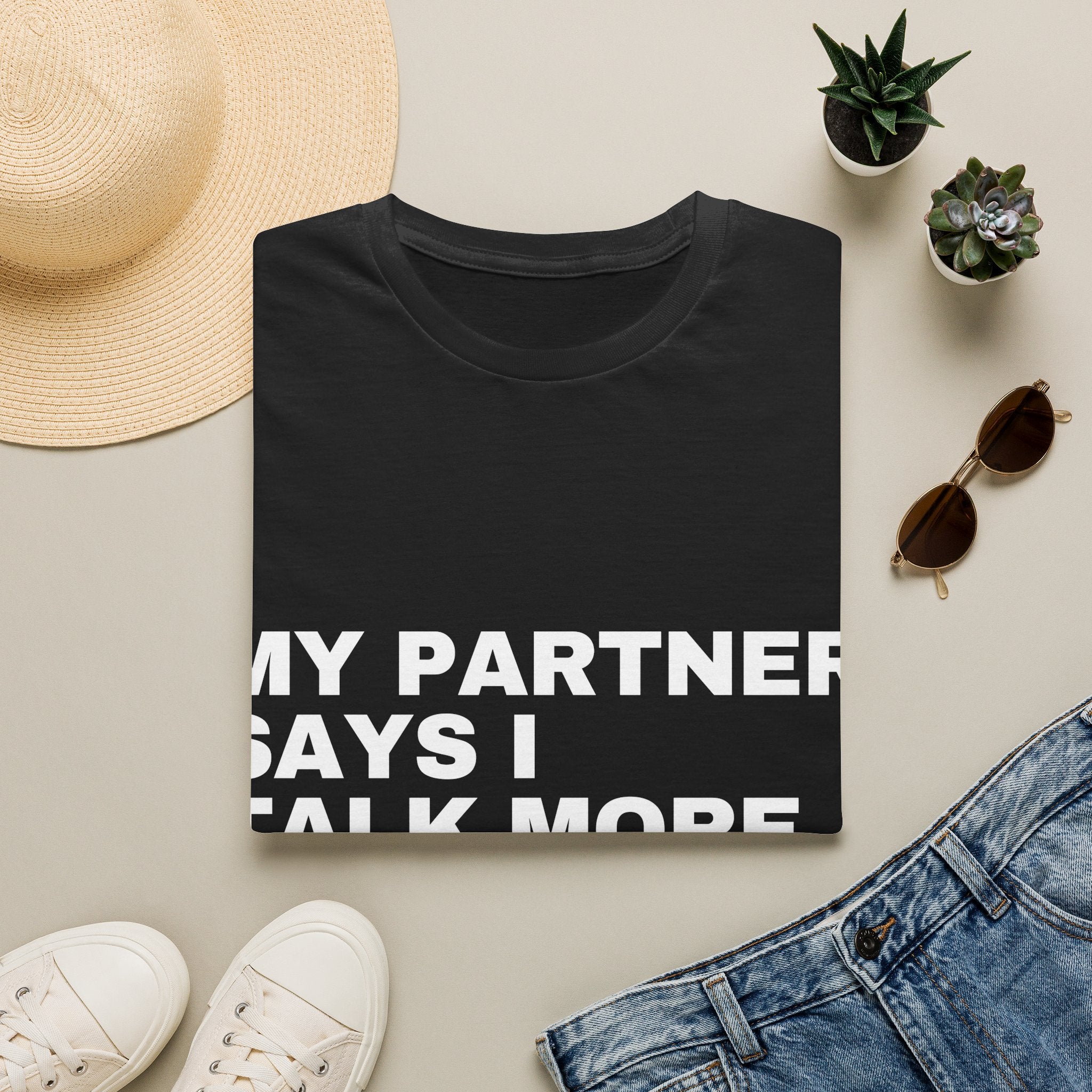 My Partner Says I Talk More With AI Than Them T-Shirt | Funny AI Gift