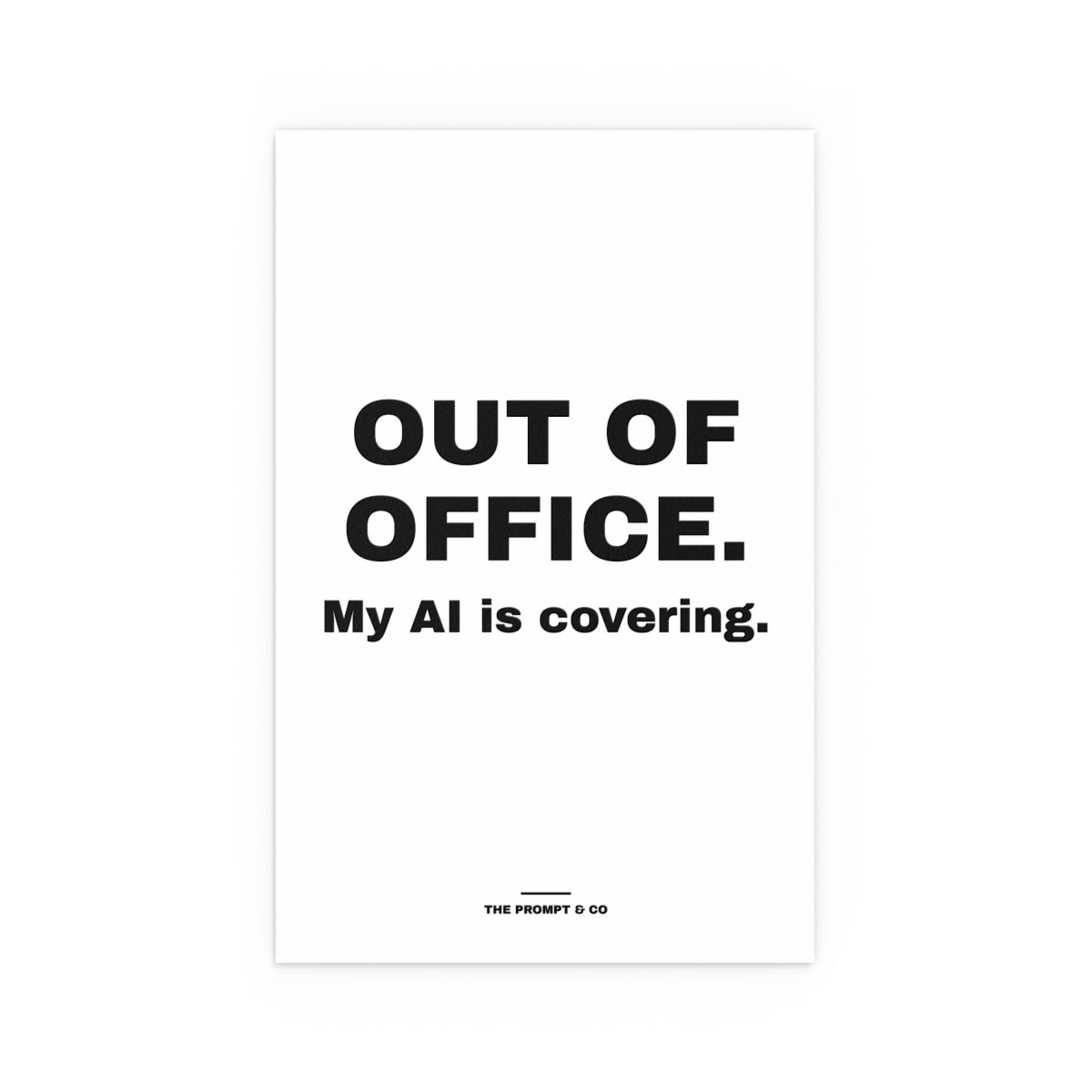 Out of Office wall print, 11x17in